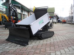 MOTOCARRIOLA CINGOLATA GIOR 600 HONDA con LAMA NEVE - CASSONE AGRICOLO RIBALTAMENTO IDRAULICO