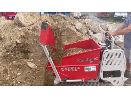 MOTOCARRIOLA CINGOLATA ROTAIR RAMPICAR R 70 AE CON BENNA DENTATA PER MOVIMENTO TERRA - NOVITA' ASSOLUTA