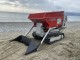  MOTOCARRIOLA CINGOLATA ROTAIR RAMPICAR R 100 AE con BENNA GRIGLIATA per MANUTENZIONE SPIAGGE - VIDEO