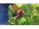 DECESPUGLIATORE TRIMMER SFALCIATUTTO SEMOVENTE CON RUOTE MOTRICI TEKNA TR 70 - LAMA ROTANTE - RUOTE PNEUMATICHE - VIDEO