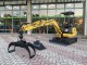 MINIESCAVATORE USATO NEW HOLLAND E 18 KOBELCO - PARI NUOVO - CON BENNE e PINZA LEGNA