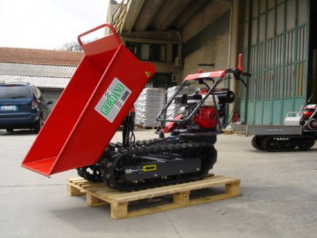 MOTOCARRIOLA CINGOLATA GIOR 550 KG HONDA DUMPER RIBALTAM. IDRAULICO - VIDEO