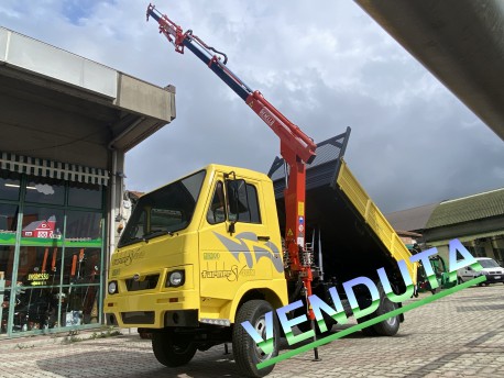 TRANSPORTER OPERATRICE USATA DURSO FARMER 490 SV 4WD con GRU BENELLI 2510/2S1 JIB - PARI NUOVO