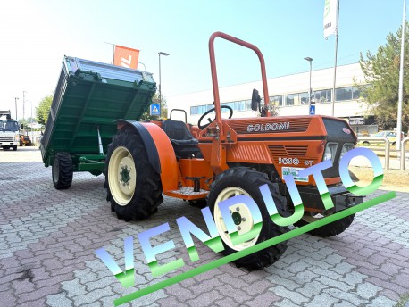 TRATTORINO USATO GOLDONI 3050 DT CON RIMORCHIO MOTRICE ZACCARIA - PERFETTE CONDIZIONI - SOLO 790 ORE