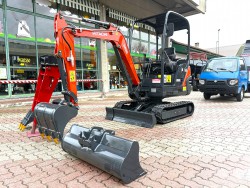 MINIESCAVATORE USATO HITACHI ZAXIS 18 YLR CARRO ALLARGABILE - COME NUOVO