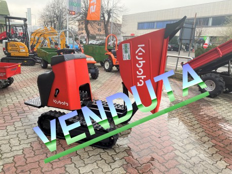 MOTOCARRIOLA CINGOLATA USATA KUBOTA DUMPER CARRO ALLARGABILE - DIMOSTRATIVA PARI NUOVO 