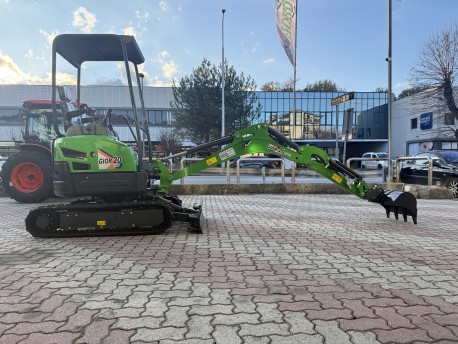 MINIESCAVATORE GIOR 20 Evo.5 - CARRO ALLARGABILE - MOTORE KUBOTA