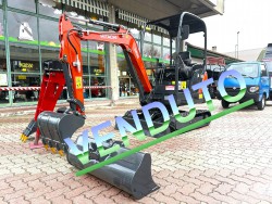 MINIESCAVATORE USATO HITACHI ZAXIS 18 YLR CARRO ALLARGABILE - COME NUOVO