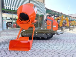 MOTOCARRIOLA CINGOLATA CORMIDI C1500 - CON BOTTE IMPASTATRICE AUTOCARICANTE LT 600 GIREVOLE 180 GRADI