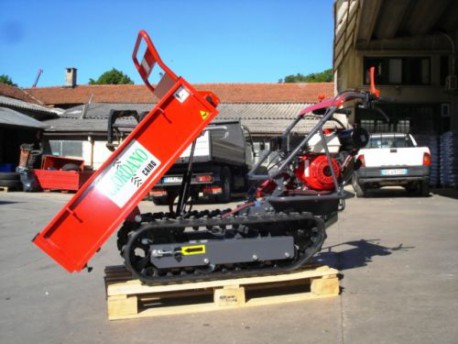 MOTOCARRIOLA CINGOLATA NUOVA GIOR 550 KG HONDA TRASPORTER RIB. IDR. - PREZZO - VIDEO