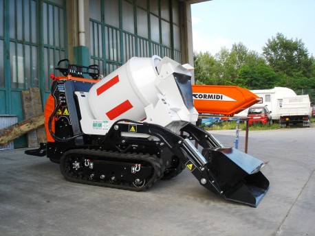 MOTOCARRIOLA CINGOLATA CORMIDI C 10.85 DIESEL YANMAR CON BOTTE IMPASTATRICE