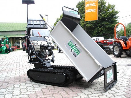 MOTOCARRIOLA CINGOLATA GIOR 600 Kg HONDA III SERIE - PORTELLO ANTERIORE BASCULANTE